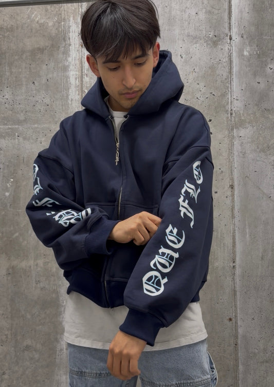 “Mark of Flo” Navy Zip-Up
