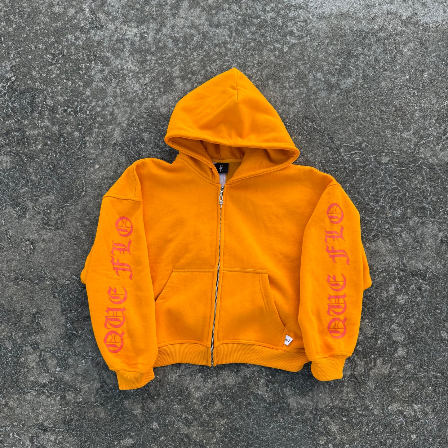 "Mark Of Flo" Orange Zip-Up