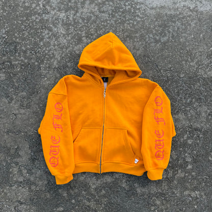 "Mark Of Flo" Orange Zip-Up